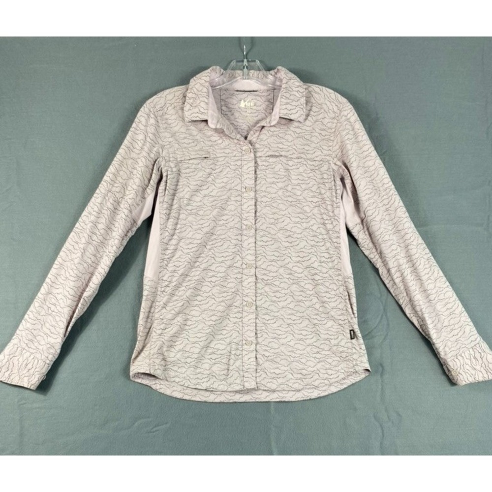 REI Coop Vented Shirt XS Faint Lilac Outdoor Camping Hiking Fishing Lightweight